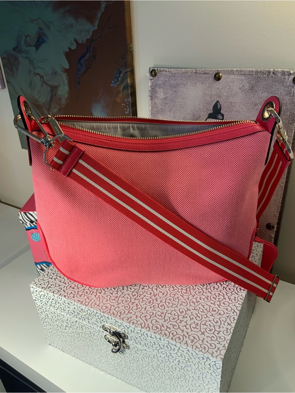 Kate Spade Rosie Crossbody Shoulder Bag Canvas and Leather - Picture 7 of 8